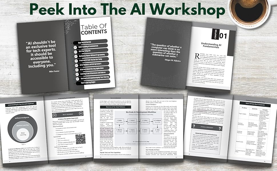 AI workshop book interior