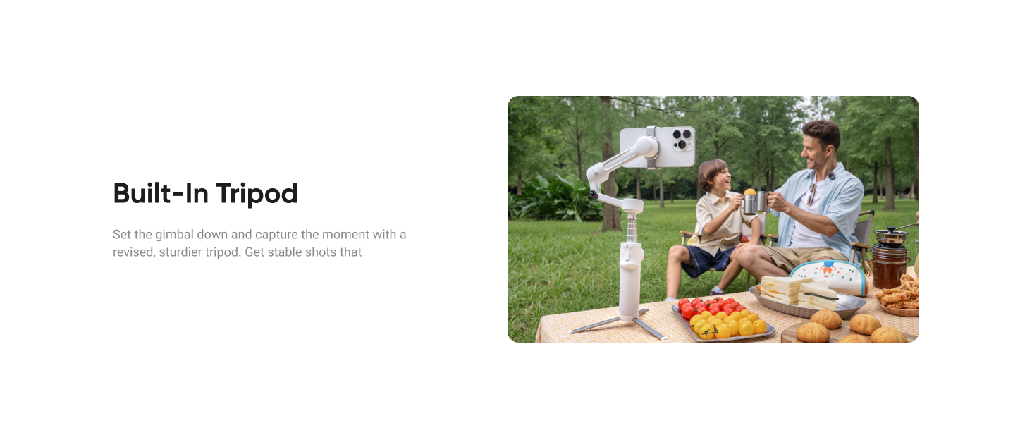 Intsa360 Flow 2 White Gimbal Stabilizer for Smartphone