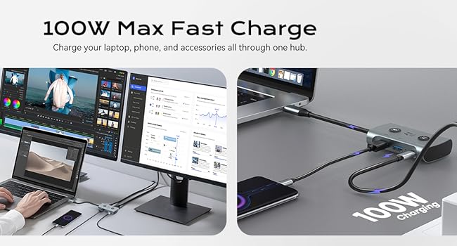 AI laptop docking stations dual monitor