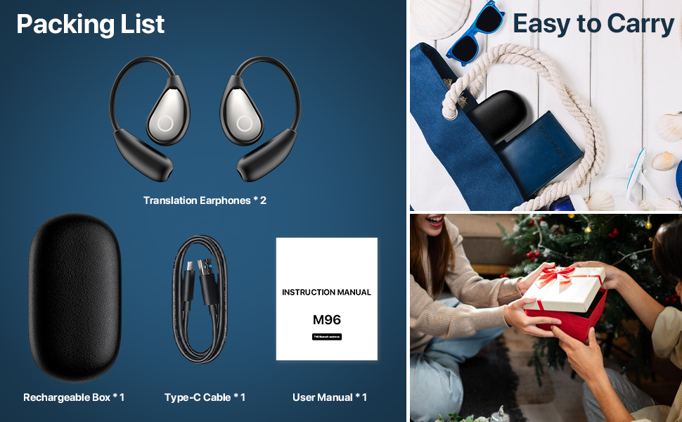 easy to carry translation earbuds
